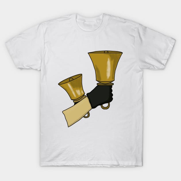 Handbells T-Shirt by DiegoCarvalho